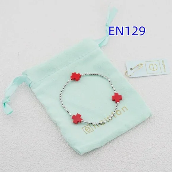 Enewton Gold Bead Cross Bracelet